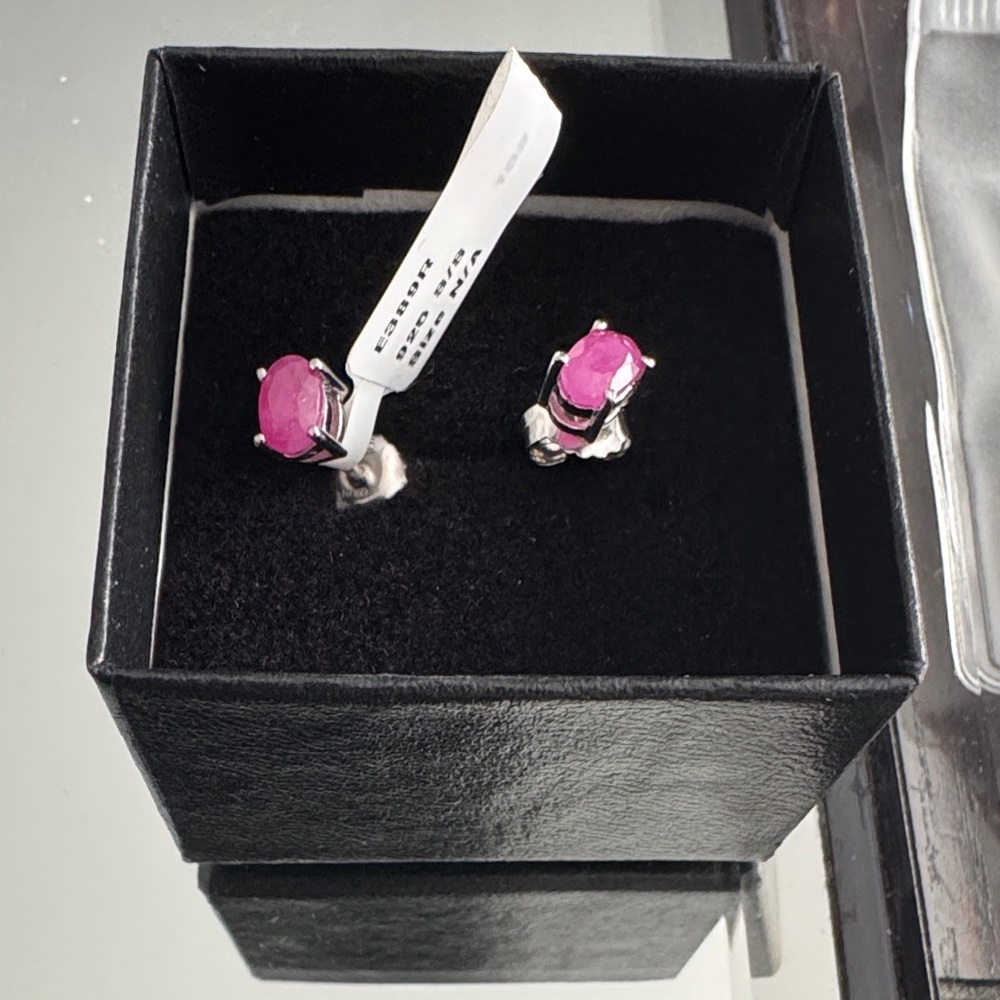 Elegant Pink Stone Earrings
